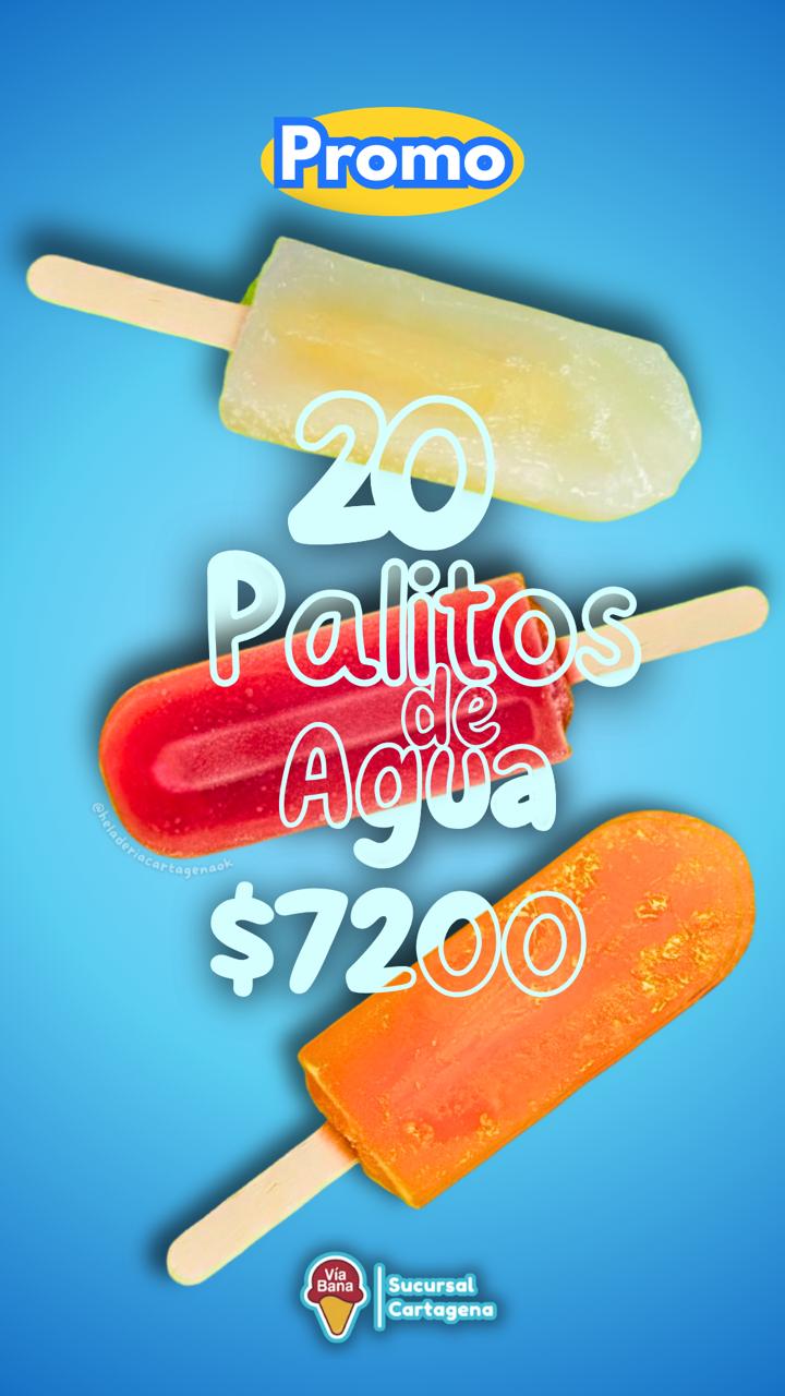 Promo palitos de agua